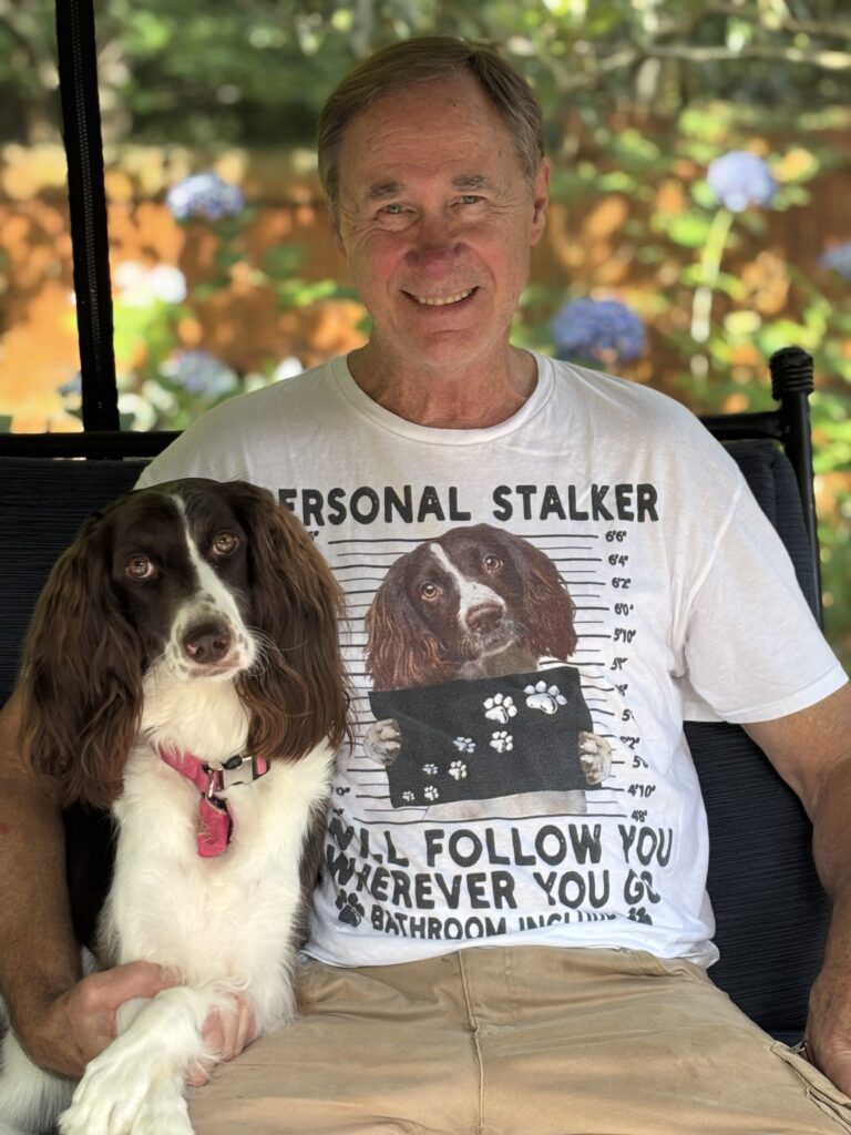a dog and their owner