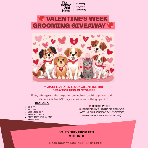 VALENTINE’S WEEK GROOMING GIVEAWAY